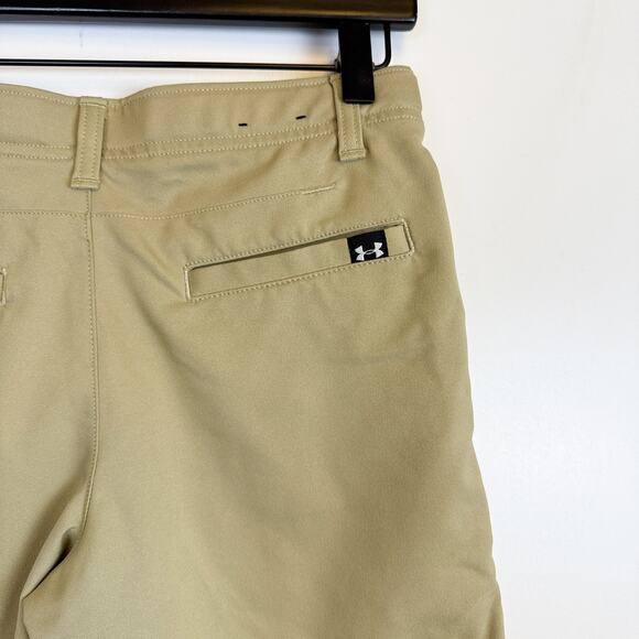 Under Armour Youth Boys Match Play Khaki Shorts - M - Picture 4 of 7